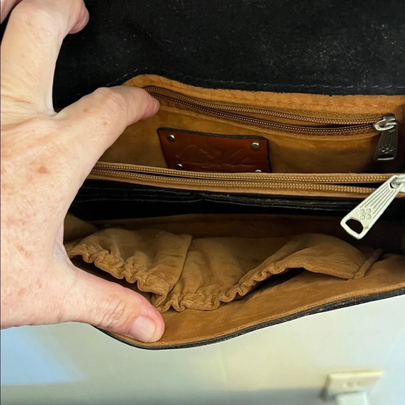 Patricia Nash Black and Blue Crossbody Bag - Picture 8 of 9